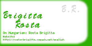 brigitta rosta business card